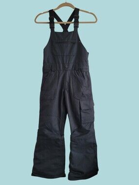 Volcom Kids 6 Barkley‎ Insulated Bib Snow Ovetalls XS Black 10K Waterproofing